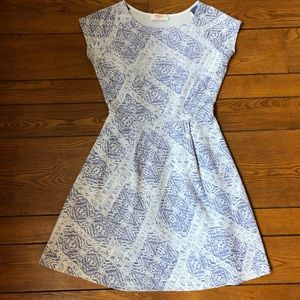 Renee C Blue/White Dress